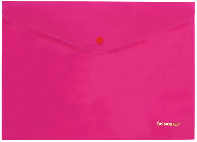 Папка з кнопкою NORMA (5106-12N), поліпропілен, 160мкм, A4, 150 аркушів, "Neon"